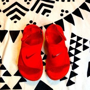 Nike Red Velcro Sandals